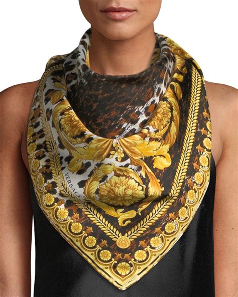 versace silk scarf